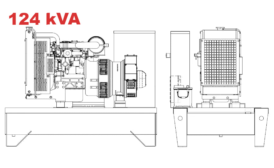 Diesel generator VISA POWERFULL B, Iveco, F 120 B - 124 kVA, 99.2 kW
