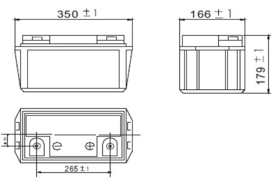 AGM battery 12V 65Ah, MWL 65-12
