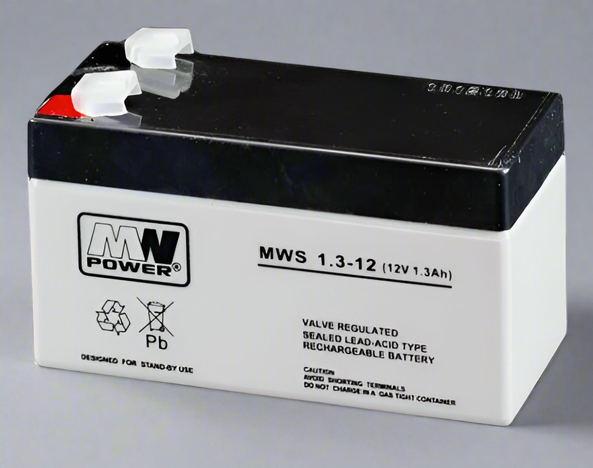 AGM battery 12V 1.3Ah, MWS 1.3-12 - Eurogroup 33