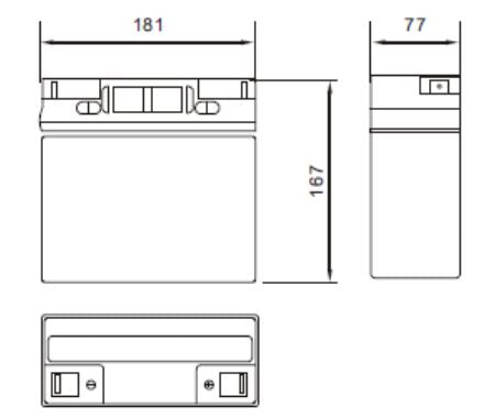 AGM battery 12V 18Ah, MWS 18-12