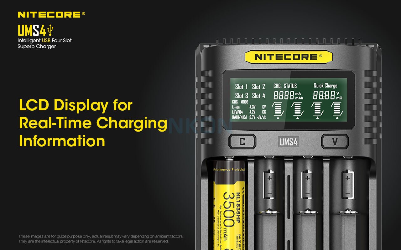 Зарядно Nitecore UMS4 USB
