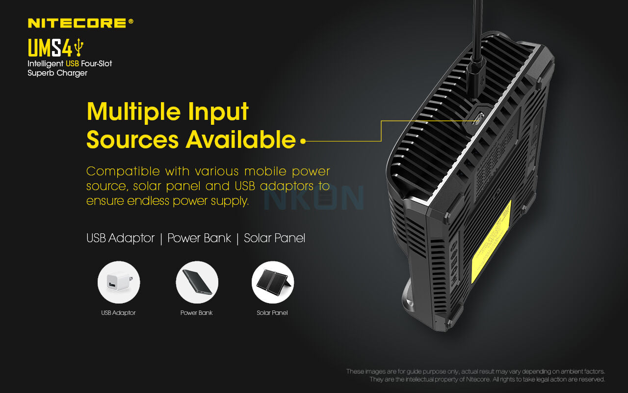 Зарядно Nitecore UMS4 USB