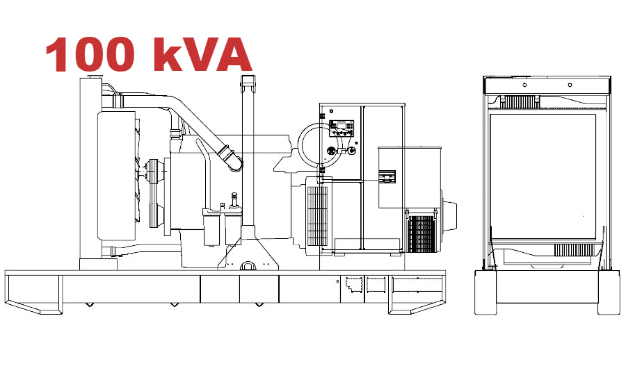 Diesel generator VISA GALAXY GO, PERKINS, P 105 GO - 100 kVA, 80 kW