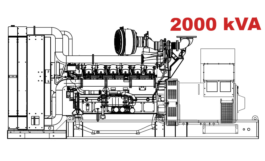Diesel generator VISA Powerfull U, PERKINS, P 2000 U - 2000 kVA, 1600 kW