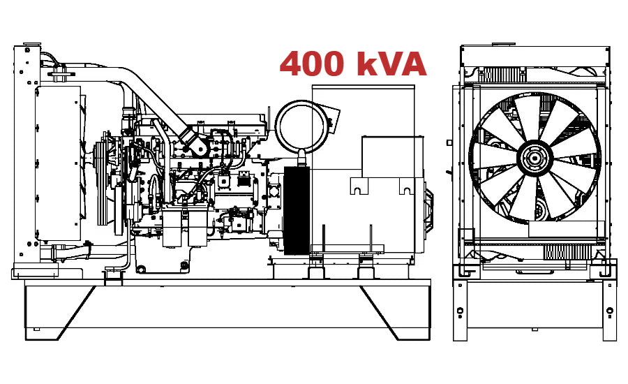 Diesel generator VISA POWERFULL B, Perkins, P 400  B - 400 kVA, 320 kW