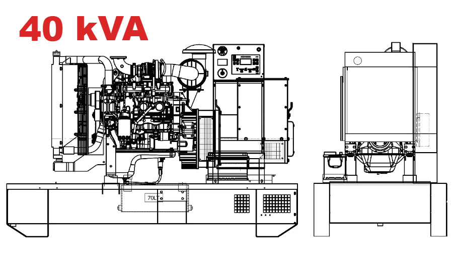 Diesel generator VISA GALAXY GO, PERKINS, P 41 GO - 40 kVA, 32 kW
