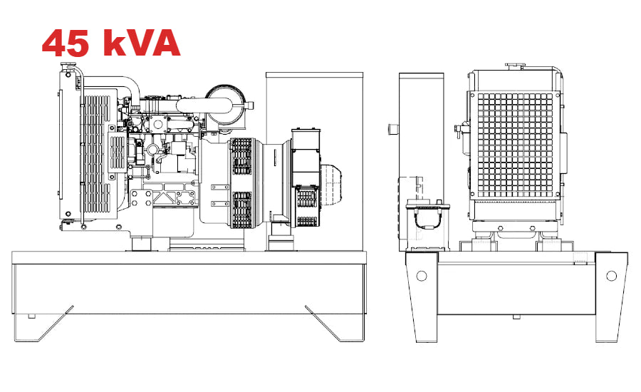 Diesel generator VISA POWERFULL B, Perkins, P 45 B - 45 kVA, 36 kW