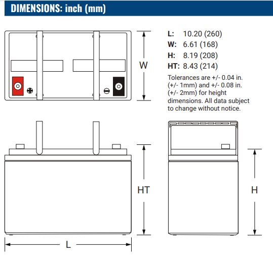 12V 80Ah, PG-12V80 M6