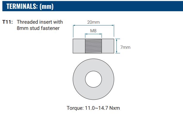 AGM battery 6V 208Ah, PG-6V210 FR