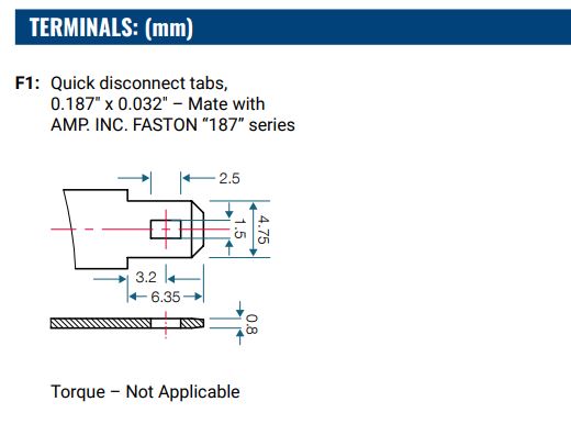 12V 2.9Ah, PS-1227 F1 AGM battery