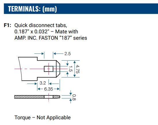 12V 4.5Ah, PS-1242 F1 AGM battery