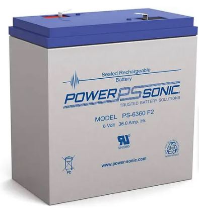 AGM battery 6V 36Ah, PS-6360 - Eurogroup 33