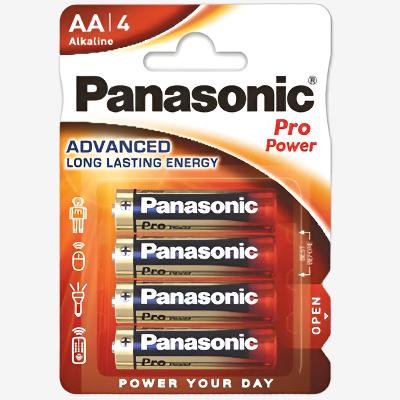 Батерия 1.5V Panasonic Pro Power AA LR6 Алкална - блистер х 4 бр.