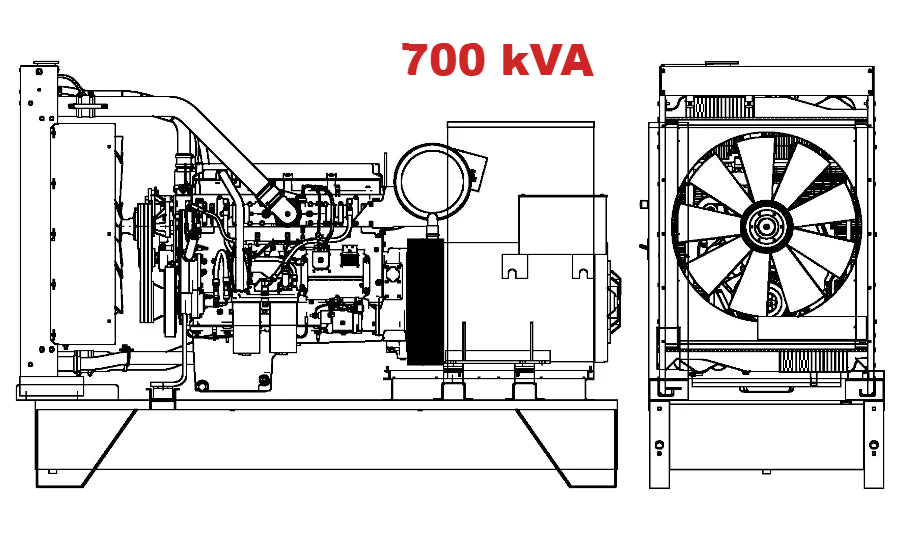 Diesel generator VISA POWERFULL B, SCANIA, S 700 B - 700 kVA, 560 kW