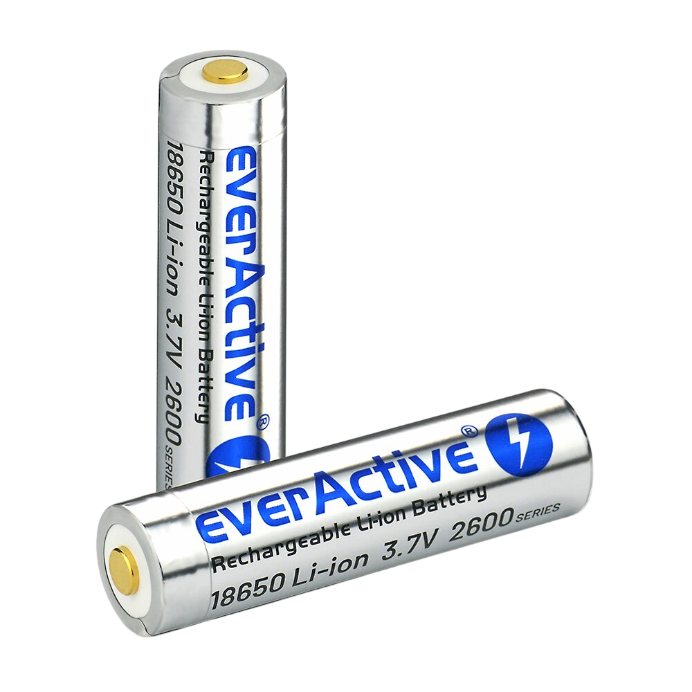 Батерия Li-ion 3.7 V EverActive 18650 2600mAh микро USB в кутия