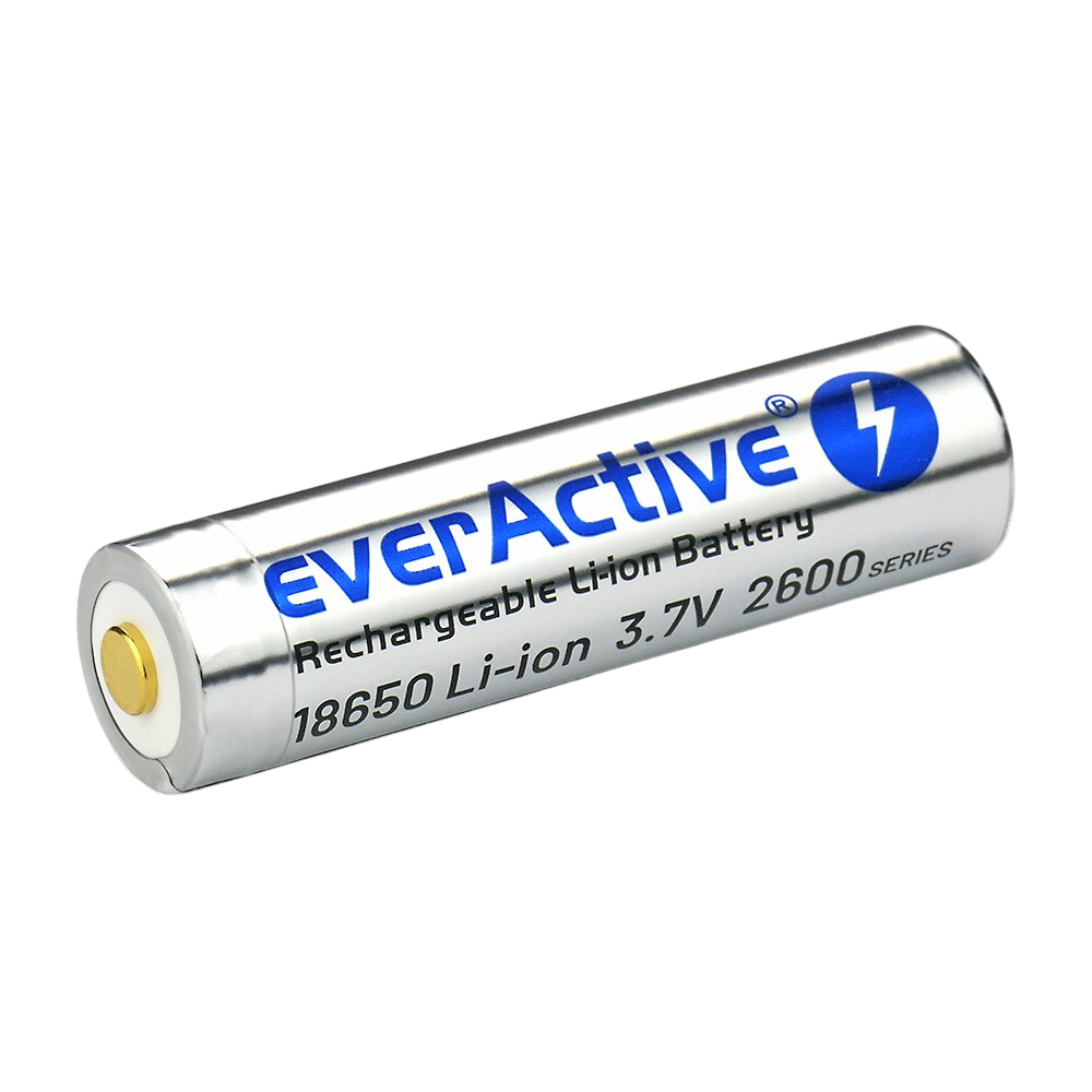 Батерия Li-ion 3.7 V EverActive 18650 2600mAh микро USB в кутия