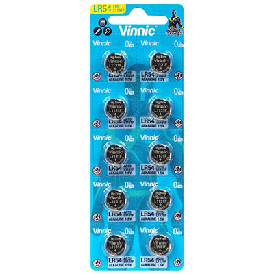 Батерия 1.5V Vinnic LR54/AG10, алкална