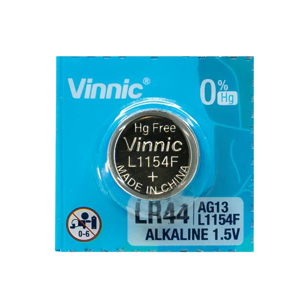 Батерия 1.5V Vinnic LR44/AG13, алкална