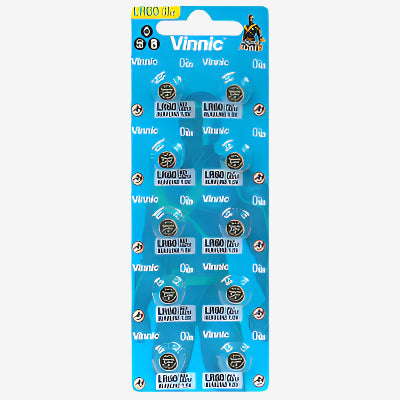Батерия 1.5V Vinnic LR621/AG1, алкална