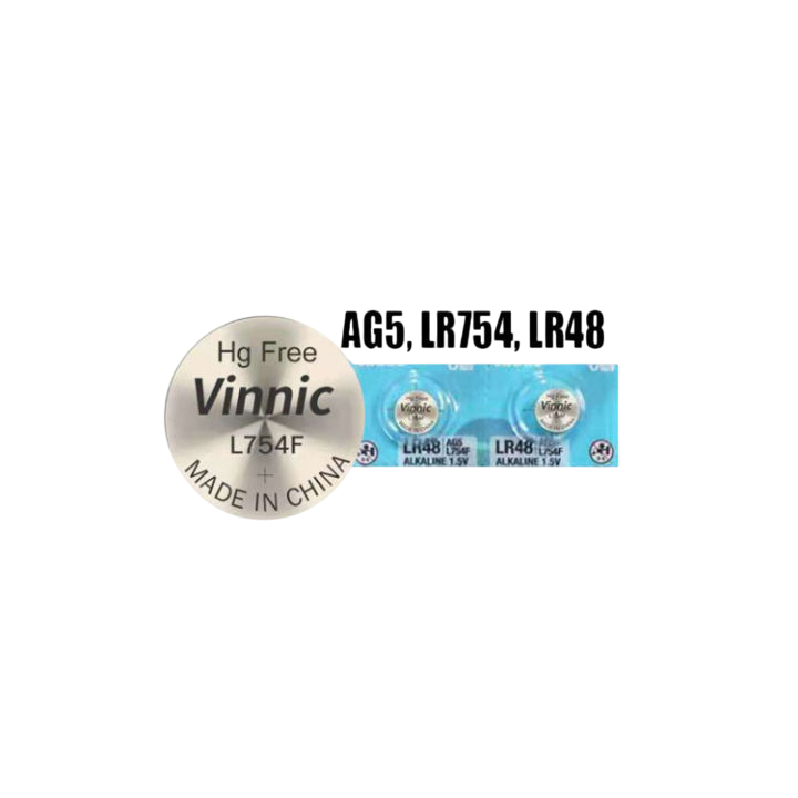 Battery 1.5V Vinnic LR754/AG5, alkaline