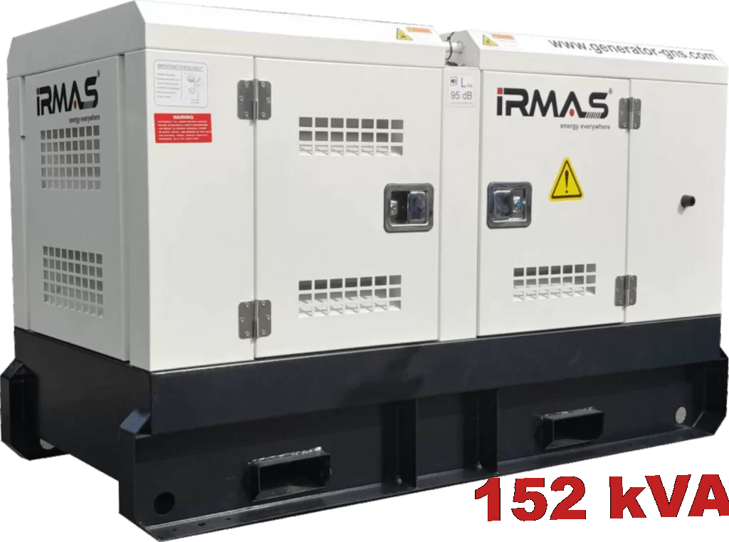 Diesel generator Irmas, Volvo, GNS 167 V - 152 kVA, 121 kW