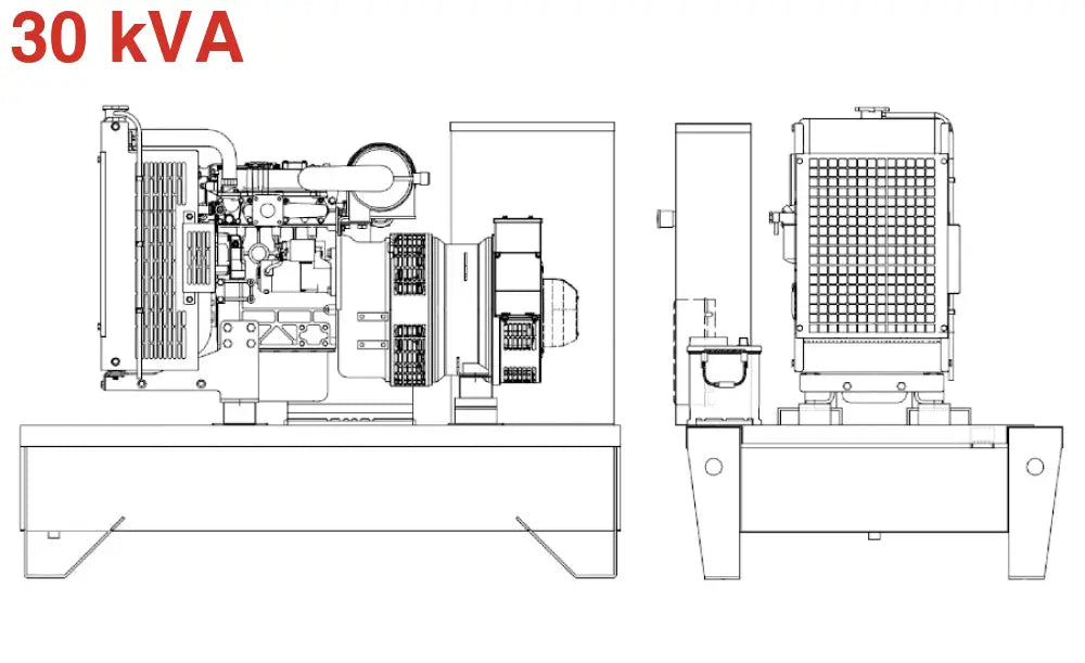 Diesel Generator Visa Powerfull B Baudouin Bd 30 - Kva 24 Kw