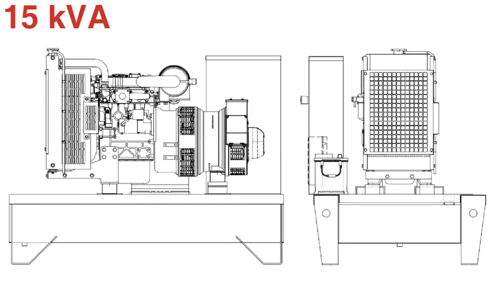 Diesel Generator Visa Powerfull B Perkins P 15 - Kva 12 Kw