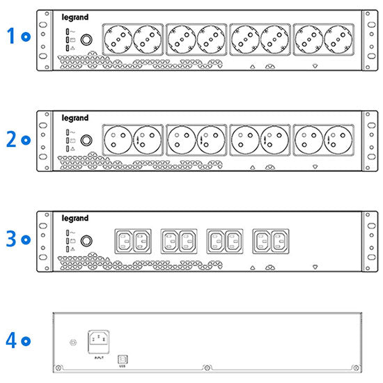 Legrand, KEOR PDU - Off-Line Монофазен, UPS, 800 VA