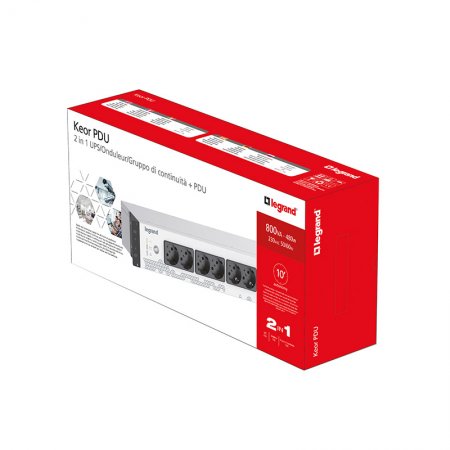 Бял Legrand, KEOR PDU - Монофазен, UPS, 800 VA - Eurogroup 33