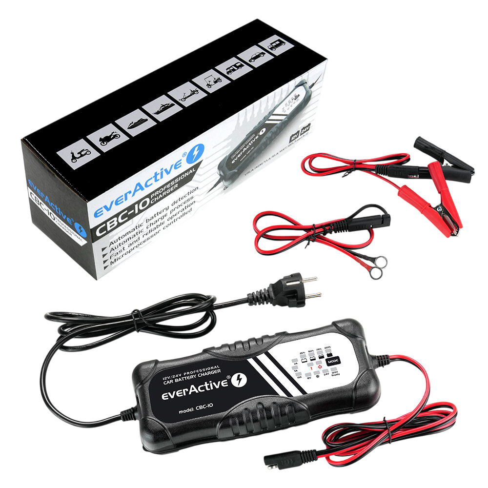 Зарядно EverActive CBC-10 Professional 12V 24V