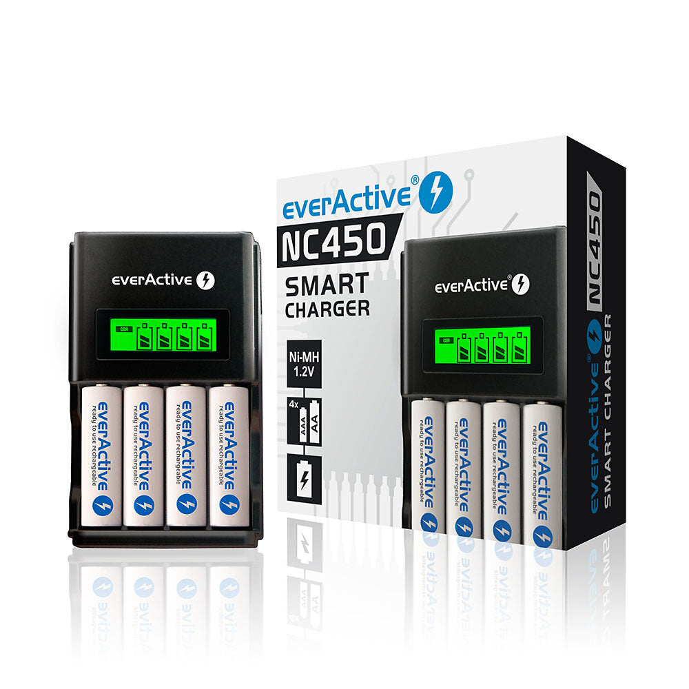 Зарядно устройство EverActive NC-450 Smart Charge