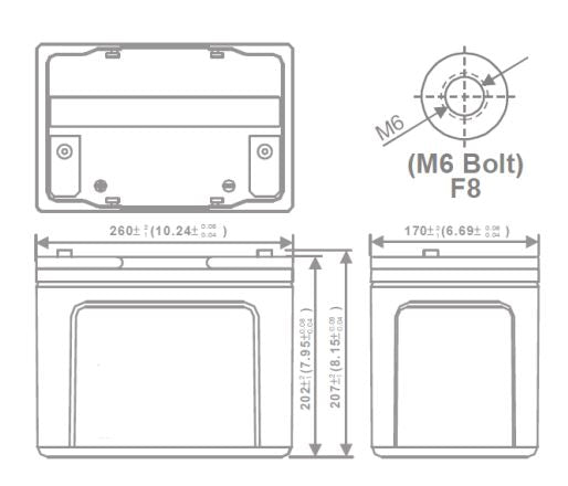 Акумулаторна батерия 12V 75Ah, MWP 75-12h