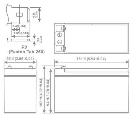 AGM battery 12V 9Ah, MWP 9-12L