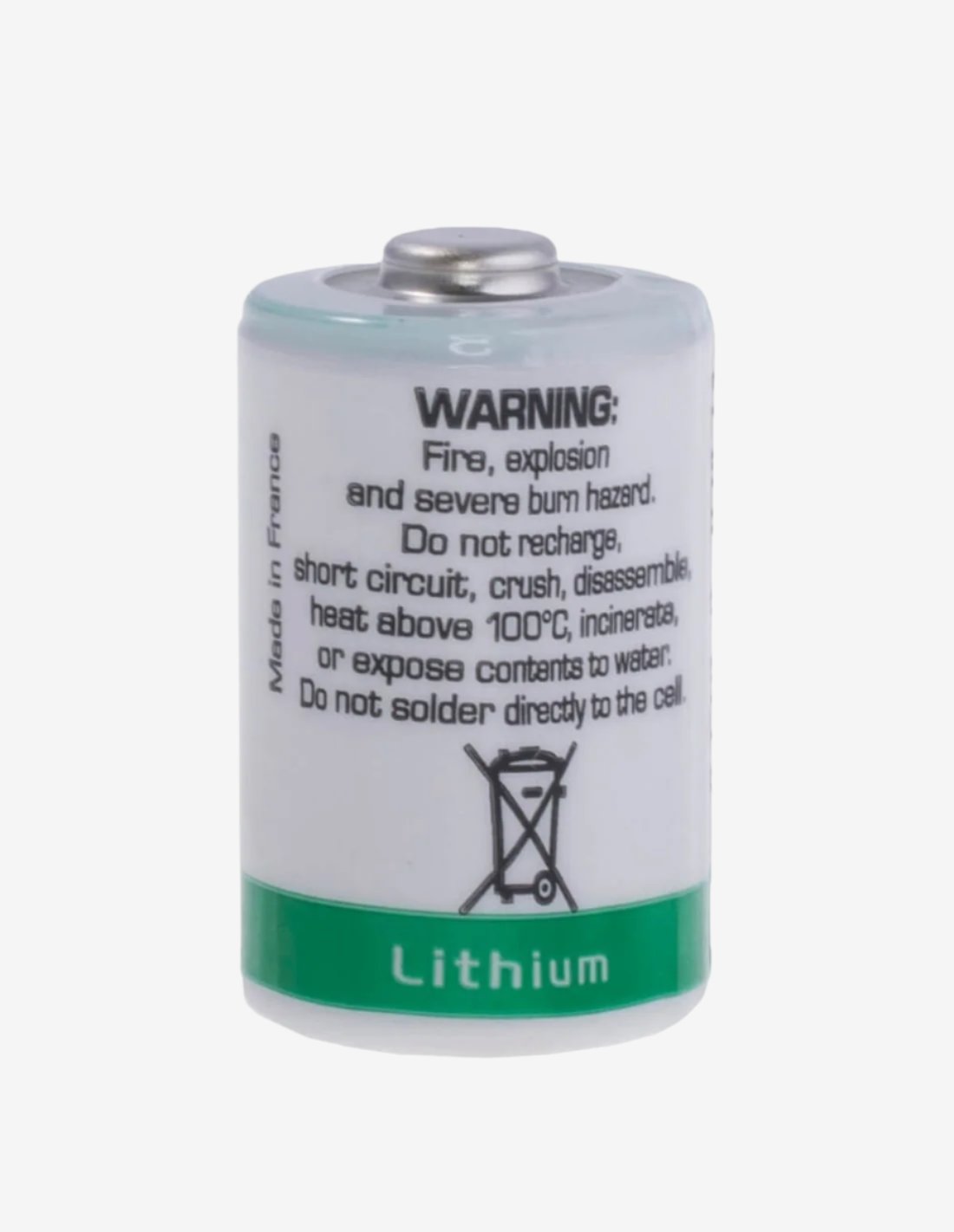 Battery Saft LS 14250 1/2AA, 3.6V 1.2Ah, Li-SOCl2