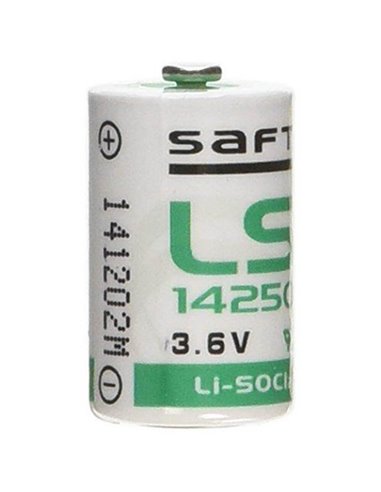 Battery Saft LS 14250 1/2AA, 3.6V 1.2Ah, Li-SOCl2